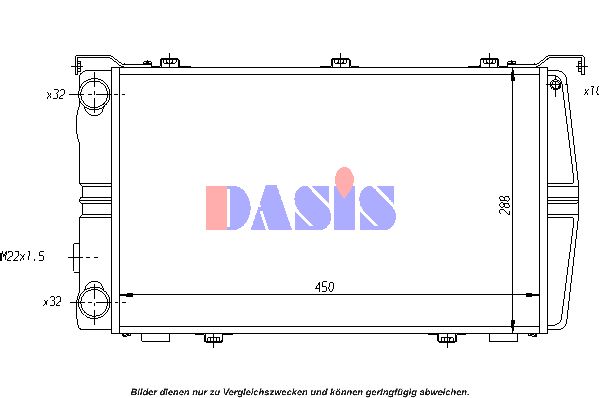 AKS DASIS Radiators, Motora dzesēšanas sistēma 490008N